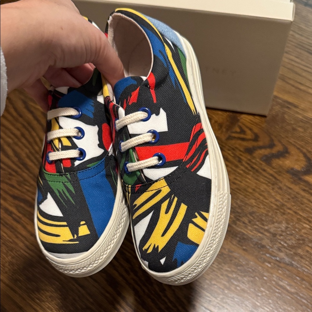 Stella McCartney Kids Brand New Colorful Patterned Sneakers - Picture 5 of 8